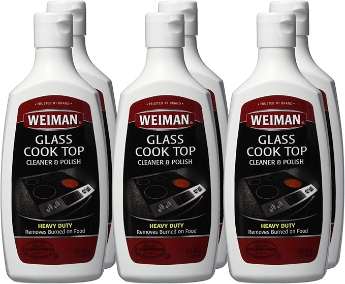 Weiman Cook Top Cleaner & Polish-Heavy Duty 20 fl oz - 6 pack