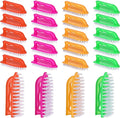 Eaasty 24 Pack Scrub Brushes for Cleaning Comfort Grip Stiff Bristles Cleaning Carpet Brush Supplies Household Tools for Laundry Kitchen Bathroom Tile Sink Dish Carpet
