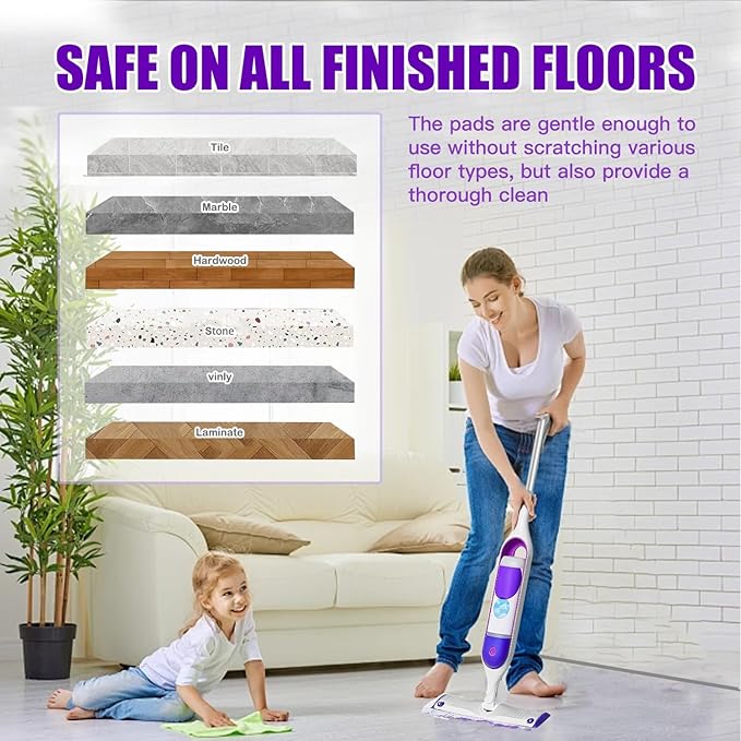 60 Count Power Mop Pads Refills for Swiffer PowerMop Multi-Surface Mopping Pad Disposable Replacement Mop Refill Pads Compatible with Swiffer PowerMop,Safe on All Finished Floors.