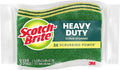 Scotch-Brite Heavy Duty Scrub Sponge, 24 Kitchen Sponges Designed for Tough Messes in the Kitchen that Last 3X Longer*, Best for Cast Iron Skillets and Outdoor Grills, Flexible, Durable, and Strong