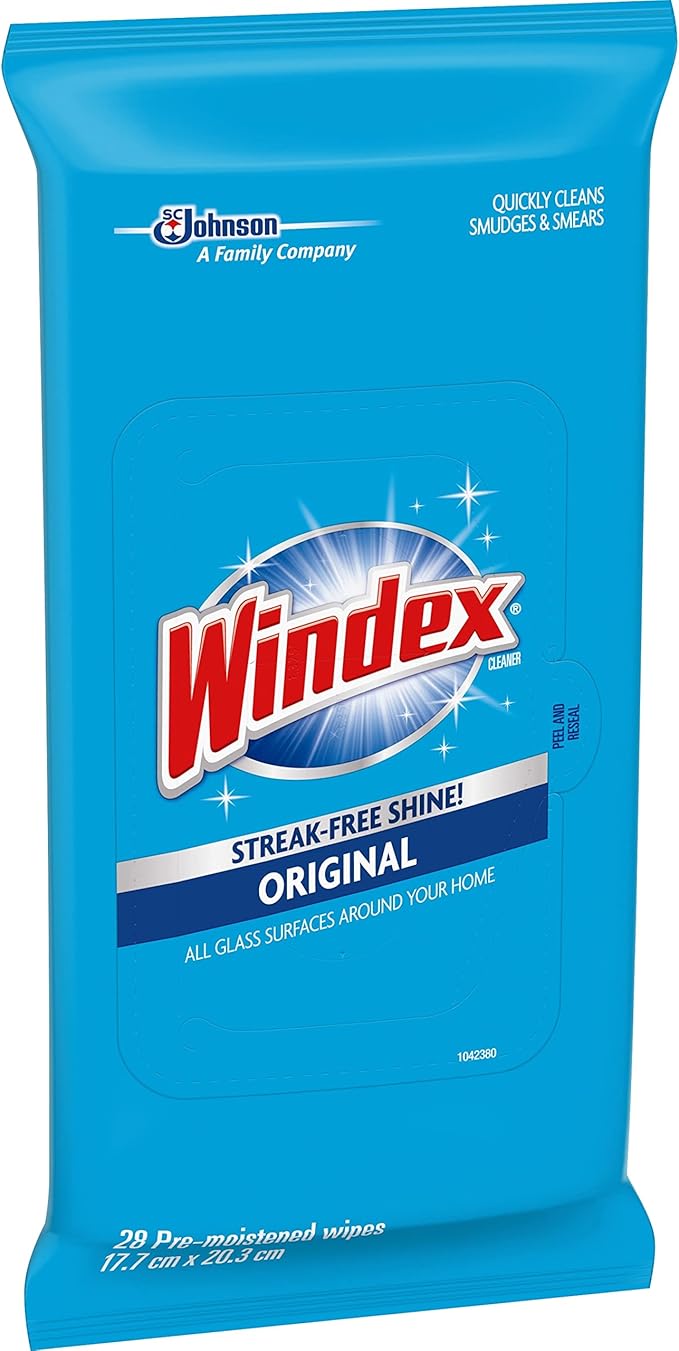Windex Glass and Multi-Surface Cleaning Wipes, 28 Count - Pack of 3 (84 Total Wipes)
