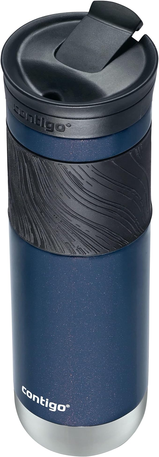 Contigo Byron 2.0 Stainless Steel Travel Mug with Snapseal Lid and Grip, 24oz, Midnight Berry, BPA Free and Leak Proof
