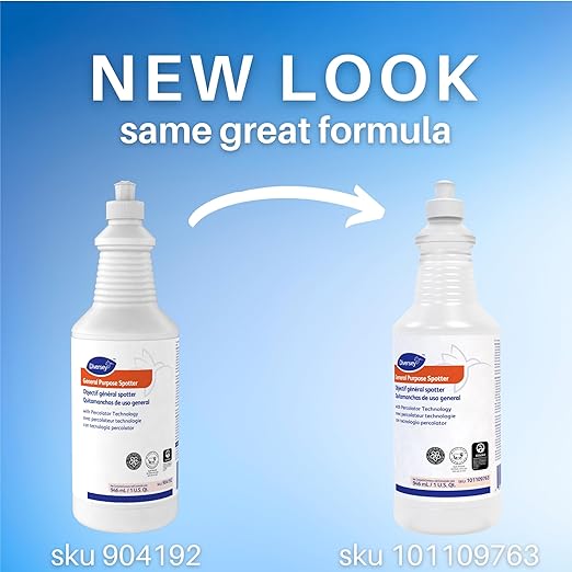 Diversey 101109763 General Purpose Spotter with Percolator Technology - Works on Tough Old Carpet Stains - Fresh Floral Scent, Ready-to-Use Liquid, 32-Ounce