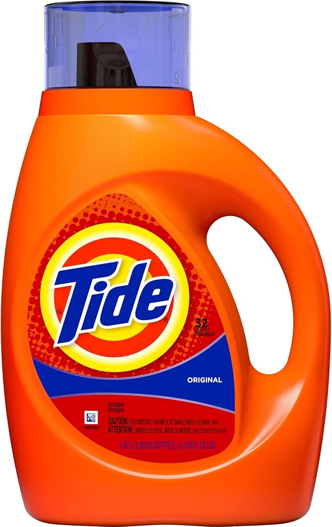 Tide Original Scent Liquid Laundry Detergent, 32 loads, 50 fl oz (Packaging May Vary)