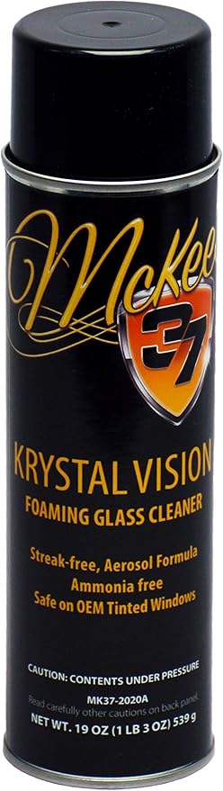 McKee's 37 MK37-2020A Krystal Vision Foaming Glass Cleaner, 19 oz.