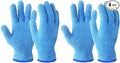 Evridwear Microfiber Dusting Gloves, Dusting Cleaning Glove for Plants, Blinds, Lamps and Small Hard to Reach Corners, 2 Pairs (Blue S/M)