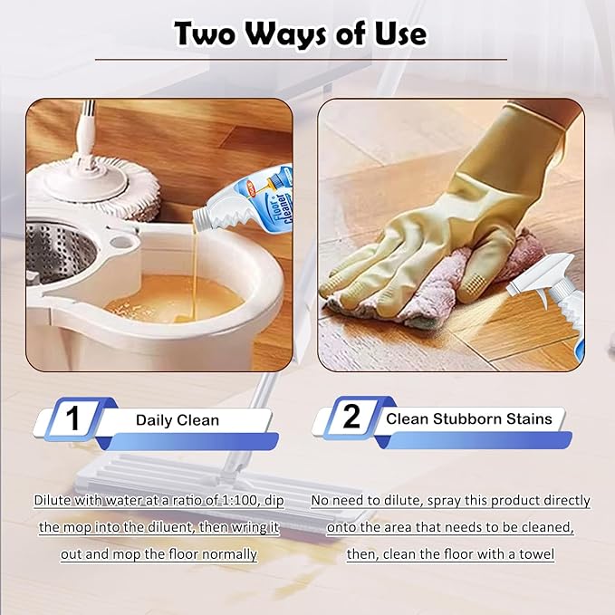 Floor Cleaner Concentrate, Hard Surface Floor Cleaner Spray for Hardwood, Ceramic Tile, Marble, Grout, and Composite Material Surface, Bathroom Cleaning Kit -120ml