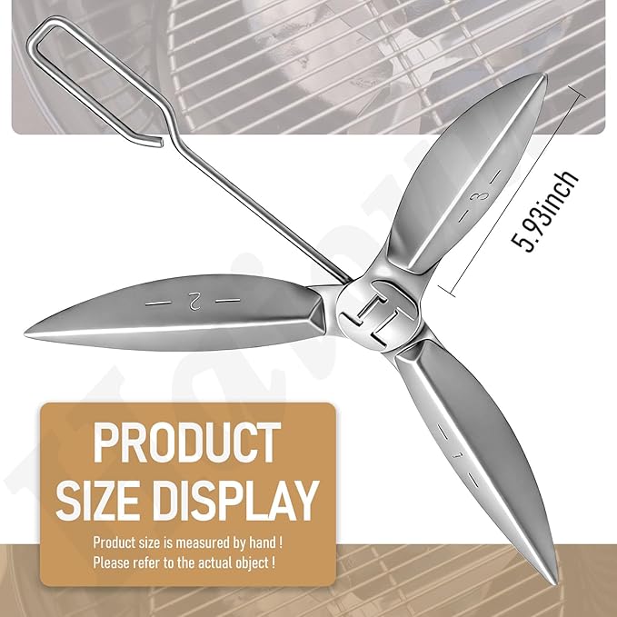 18-1/2-Inch Grills One-Touch Cleaning System Kit, for Weber 7443 90719 Charcoal Grill/Kettle Grills Replacement Parts 7444, Easy to Install and Durable.