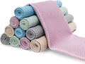 5Pcs Nanoscale Cleaning Cloth, Easy Clean Cloth, Fish Scale Microfiber Easycleanco Cloth, Reusable Lint Free Rags for Glass No Watermark or Streaks, Dishes, Mirrors (5 Colors,15.7 in x 11.8 in)