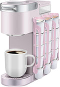K Cup Holder for Keurig: Coffee Pod Holders for Counter Small Space - Kcup holders for Wall Mount (3, Pink)
