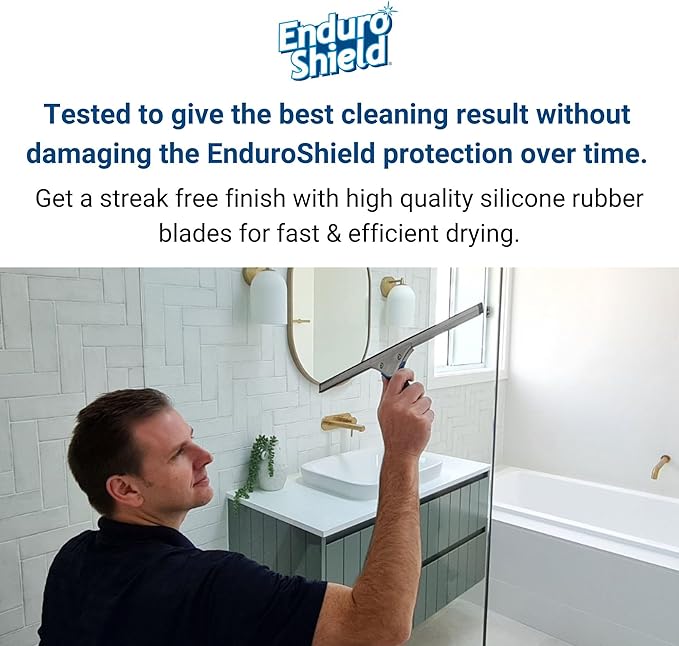 Squeegee & Window Washer Combo - Professional Grade Cleaning Tool for Sparkling Windows, Glass, and Surfaces - Ergonomic Design for Effortless Cleaning