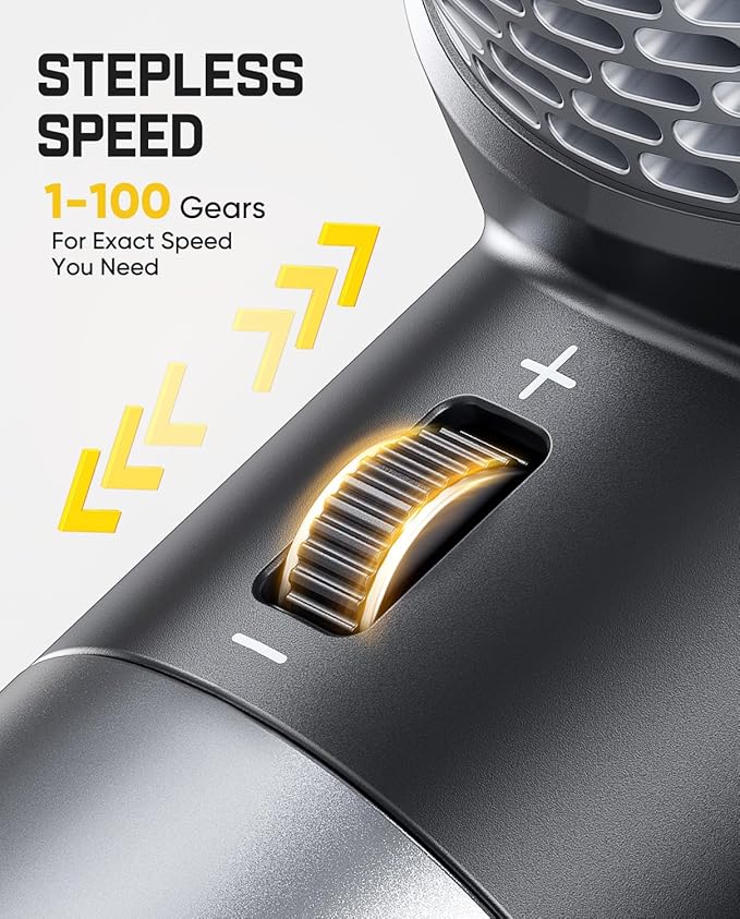 Fanttik Gust B11 Mix 2-in-1 Electric Air Duster & Fan, Dust Blower, 110000RPM Brushless Motor, Compressed Air Duster, 100 Stepless Gears, One-tap Booster, Electric Duster for PC, Electronics, Outdoor