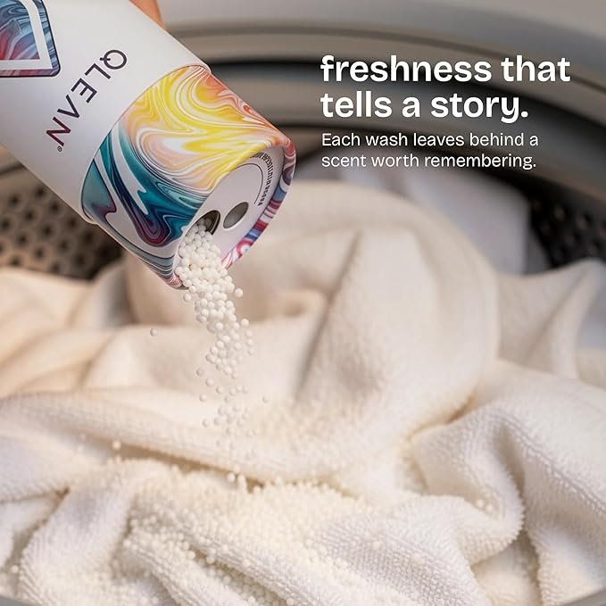 QLEAN In Wash Scent Booster Beads - 100% Plant Based - Natural Laundry Booster Beads & Smell Deodorizer - Environment Friendly Odor Eliminator for Clothes (320 grams) (Ruby Sunset Bliss)