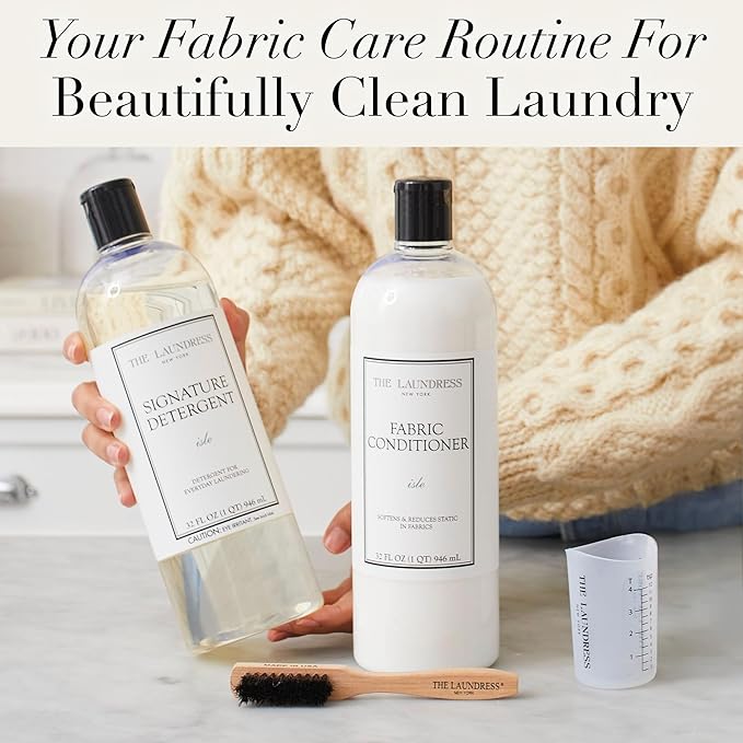 The Laundress Isle Fabric Conditioner, Soften Fabrics, Reduces Static, Concentrated Fabric Softener Liquid, Isle Scent, 32 Fl Oz