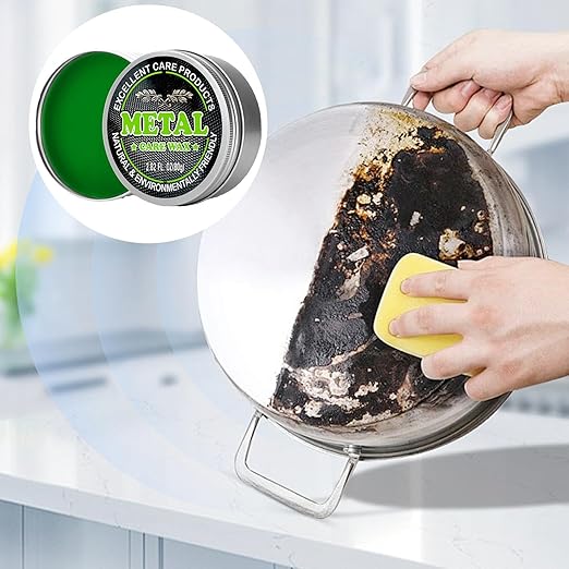 Generic Metal Polishing Paste - Cream 80g | Safe Rust Removal, Stainless Steel Mirror Care, Multipurpose Cleaner Restorer for Pot Utensils