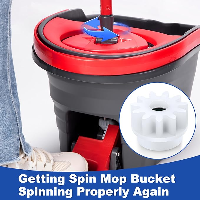 Spin Mop Bucket Replacement Gear Compatible with O Cedar Mop Bucket Pedal Only One Way Bearing Repair Parts