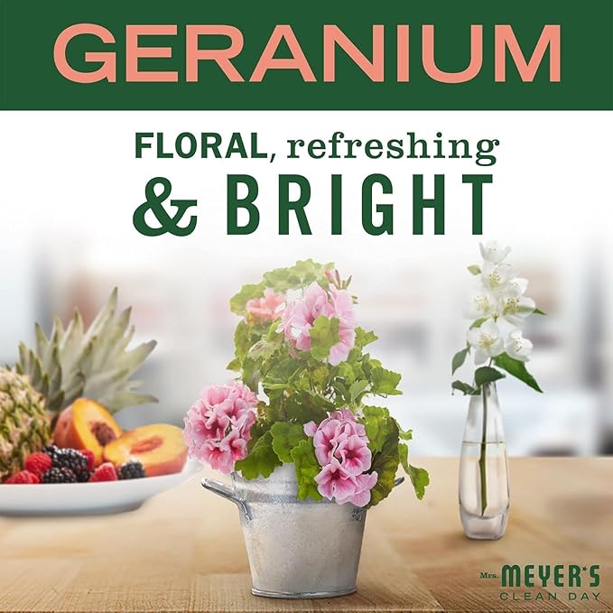 Mrs. Meyer's Countertop Spray, Geranium (Pack of 3), 16 Fl Oz
