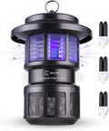 OWLTRA OMT-L20 Indoor & Outdoor Electric Insect Trap, Catcher & Killer Lamp for Mosquitoes, Biting Flies, Wasps, Moths, Sink Bugs, No-See-Ums and More with Light Attraction and Fan Suction, Gray
