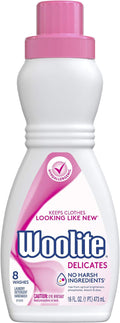 Woolite Delicates Liquid Laundry Detergent for Machine and Hand Wash – Gentle Care for Silk, Wool & Fine Fabrics, 16oz
