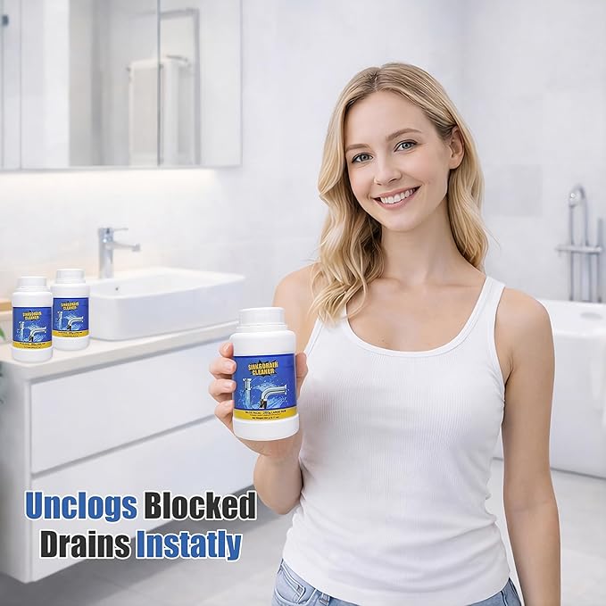 Sink Drain Cleaner, Powerful Pipeline Dredging Agent, Drain Clog Remover for Unclogs Bathroom and Kitchen Sinks, Drains (1PCS)