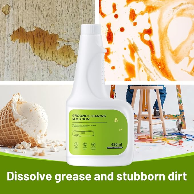 Floor Cleaning Solution, Dilution Ratio 1:200, 960 ml Osmanthus Scent Compatible with Eufy Cleaning Solution, Eco-Friendly, Plant-Based,Compatible with Omni C20, X8 Pro, X10 Omni, G series, L Series