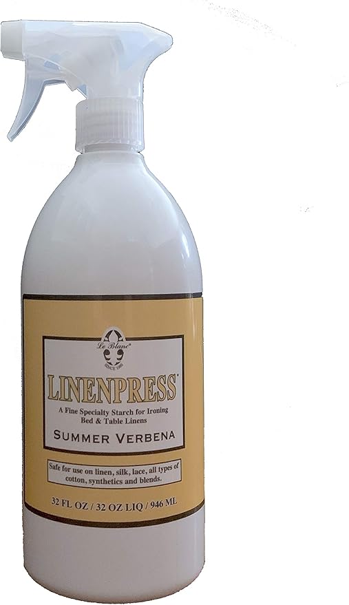 Le Blanc® Summer Verbena Linenpress® – Luxury Starch Alternative for Pressing Fabrics- 32 oz. (1 Pack)