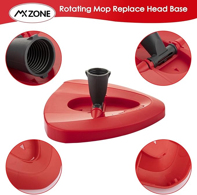 Spin Mop Head Replacement Base Head Compatible with O Cedar Spinning Mop Replace Head Cover Plastic Base Case Disc Accessories Part, 1 Pack, Not Fit RinseClean
