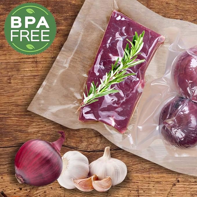 MakMeFre 6 Pack 8"x20'(3Rolls) and 11"x20' (3Rolls) Vacuum Sealer Bags Rolls for Food,Commercial Grade, BPA Free,Puncture Prevention,Great for Sous Vide Cooking