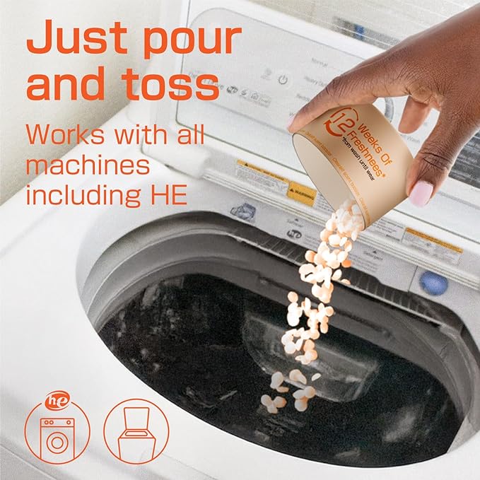 CLEARALIF Infusions In Wash Scent Booster Beads, Eco Friendly, Orange Scent, 7 oz,Scent Booster Beads, Laundry Scent Boosters