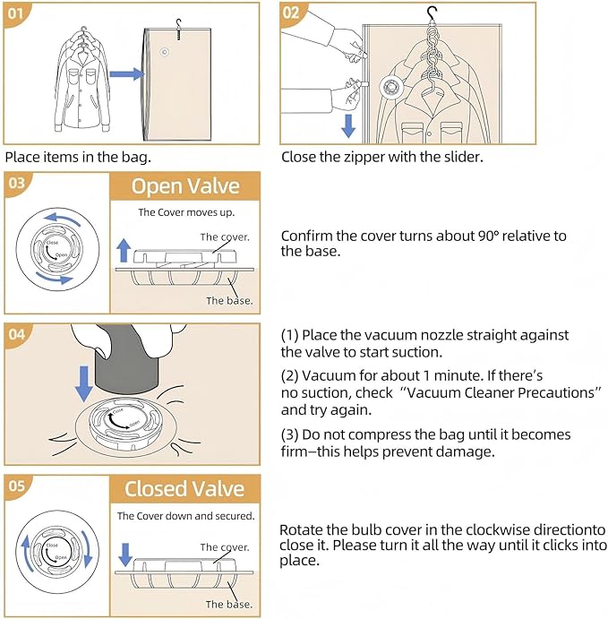 Hanging Vacuum Storage Bags with Electric Pump – 6 Pack (3 Long, 3 Short) Hanging Vacuum Seal Bags for Clothing, Closet Organizer Space Saver for Suits, Jackets & Coats