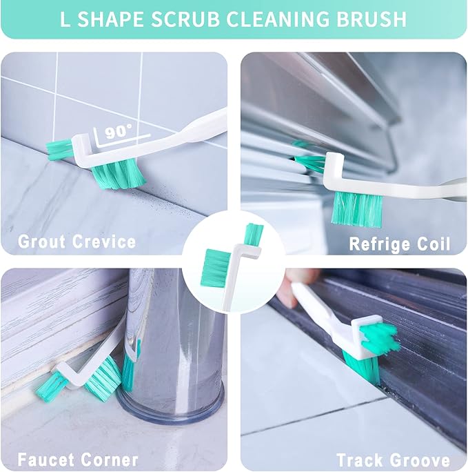Small Cleaning Brush Tight Spaces, 8pcs Crevice Cleaning Brushes Tool for Household Use, Tiny Cleaning Brush Mini Parts Humidifier Toaster