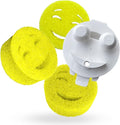 Smilyeez Smile Head for Scotch Brite Dishwand with Yellow Scrub Moji Sponges