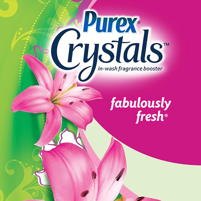 Purex Crystals in-Wash Fragrance and Scent Booster, Fabulously Fresh, 15.5 Ounce, 4 Count