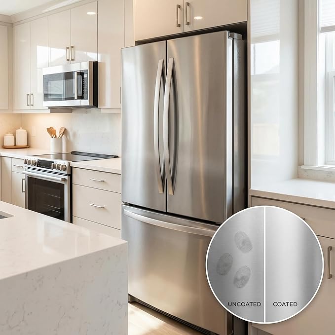 Ceramic Shield Ceramic Coating Spray for Home Surfaces – Anti-Fingerprint Hydrophobic Protection for Stainless Steel Appliances, Countertops, Glass & Shower Doors – Multi Surface Nano Ceramic Coating