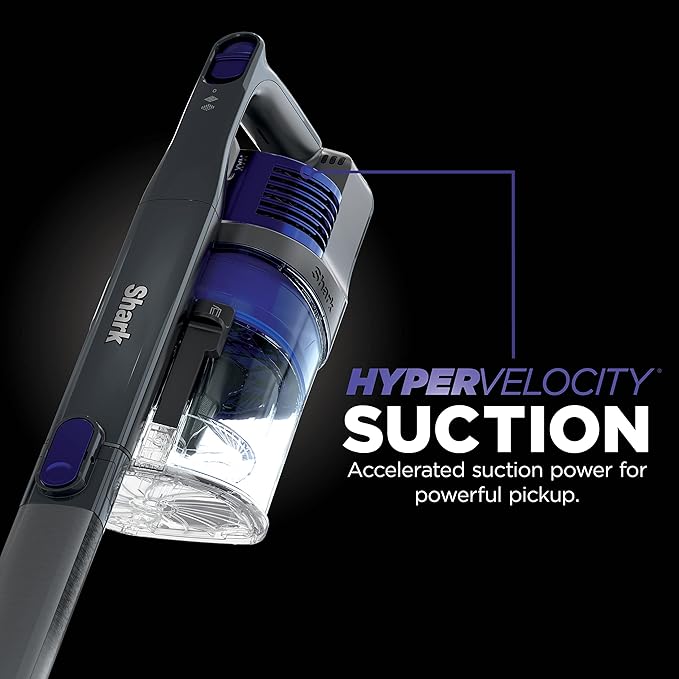 Shark | Pet Cordless Vacuum Cleaner | LED Headlights | Removable Handheld Vacuum for Pet Hair | Crevice Tool & Pet Multi-Tool Included | 40min Runtime | For Carpet & Hard Floors | Grey | IX141