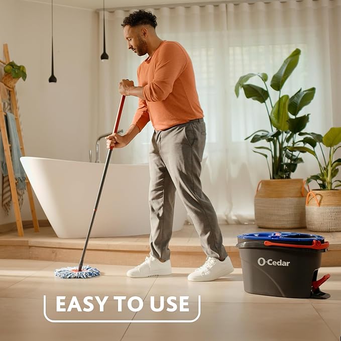 O-Cedar RinseClean Spin Mop Microfiber Refill, 1 CT (Pack of 6)