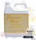 Worldwide Nutrition Bundle Compatible with Tyler Candle Company Glamorous Wash High Maintenance Scent Fine Laundry Liquid Detergent - 907gram (32 Fl Oz) Container with Keychain