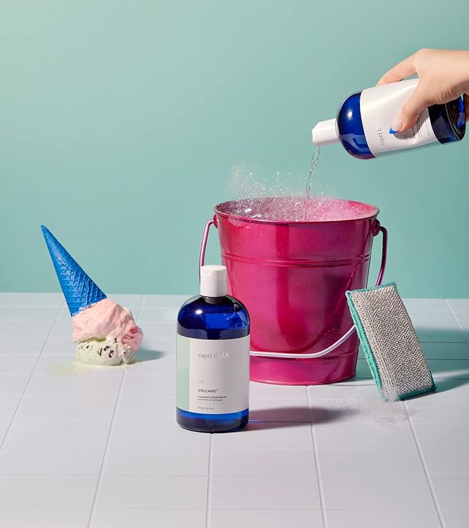 Capri Blue Volcano Cleaning Concentrate - Multi Purpose Cleaner - Cleaning Products Safe for Floors, Tile, Countertops & More - Vegan & Cruelty Free - Non-toxic Cleaning Supplies (16 fl oz)