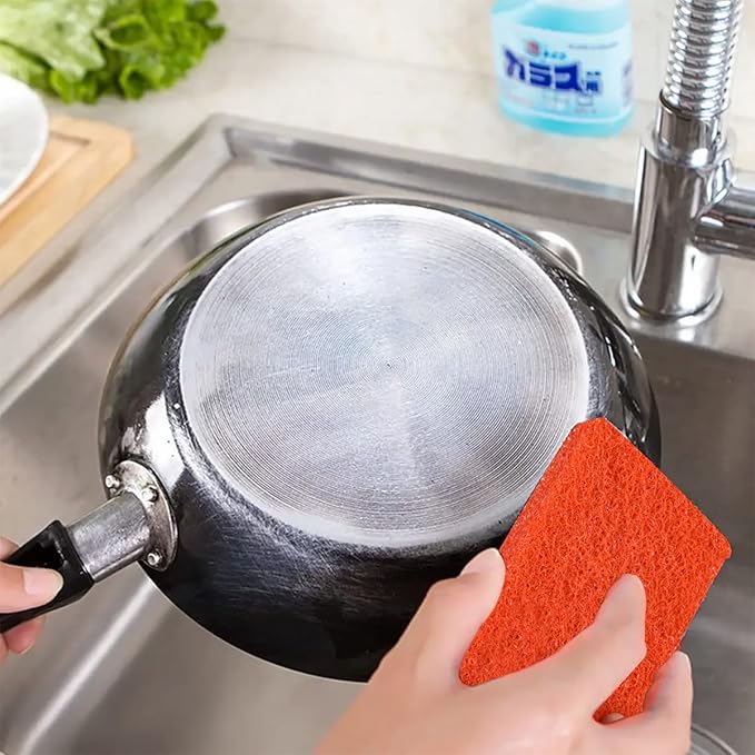 Griddle Cleaning Kit, Heavy Duty Grill Cleaning Pads for Blackstone Flat Top Griddle and Grill, Non- Scratch Scouring Pads for Pots, Stove, Pans, Cookware, Tub and More, Scour Pads (8 Pads)