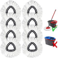 8-Pack Mop Replacement Heads for Ocedar Mop Replace Head EasyWrin Spin Mop Heads Replacements, Easy Cleaning Mop Head Replacement