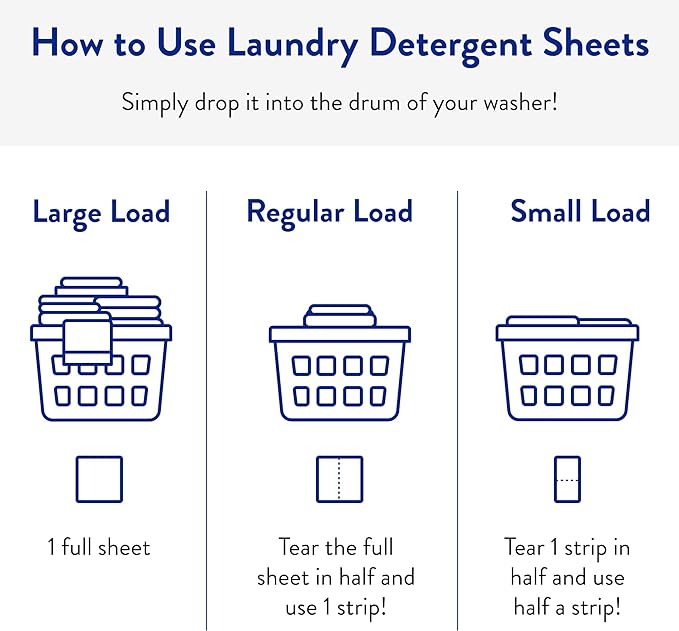 Clean People Ultra Concentrated Laundry Detergent Sheets 32 count & Fabric Softener Dryer Sheets 120 count