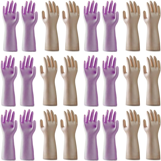 LIICHAAO 2-12 Pairs Gloves for cleaning bathroom,NO ODOR,Stay On Comfort Fit No Sweat No Stick