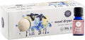 Woolzies Organic Wool Dryer Balls: 3 Pack XL Dryer Balls & Ptael Fresh Essential Oil Blend | All Natural Laundry Fabric Softener Balls | Made with 100% New Zealand Wool | Best Essential Oil Balls