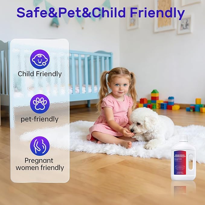 Lavender Floor Cleaning Solution 1L Compatible with Dreame Wet & Dry Vacuum and Robot， Residue & Streak Free,Suitable for All Robot Vacuum Cleaners and Wireless Wet Dry Dual-Use Vacuum Cleaners