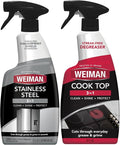Weiman Stovetop Cleaner & Stainless Steel Cleaner - 22 Ounce - Daily Appliance Kitchen Cleaning Kit
