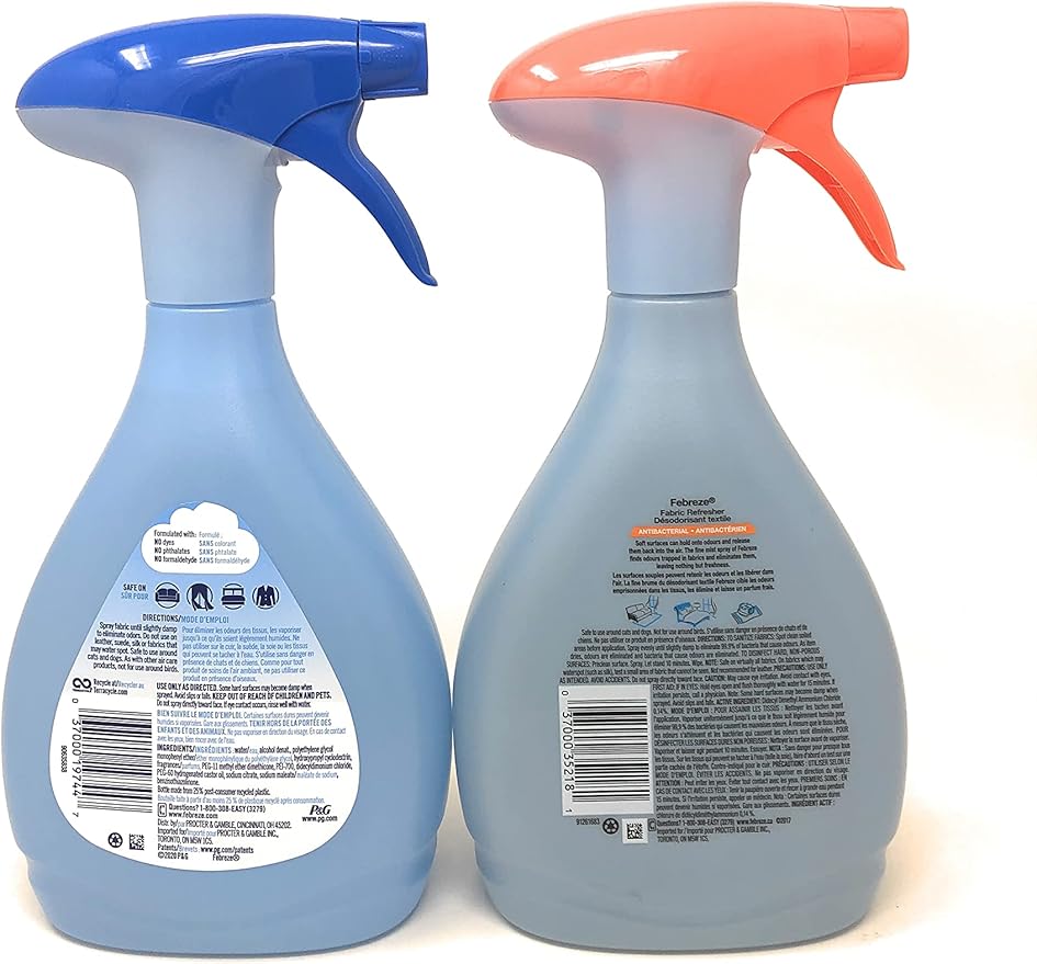 Febreze Variety Value Pack of Two 27-oz. Bottles (Extra Strength and Antibacterial)