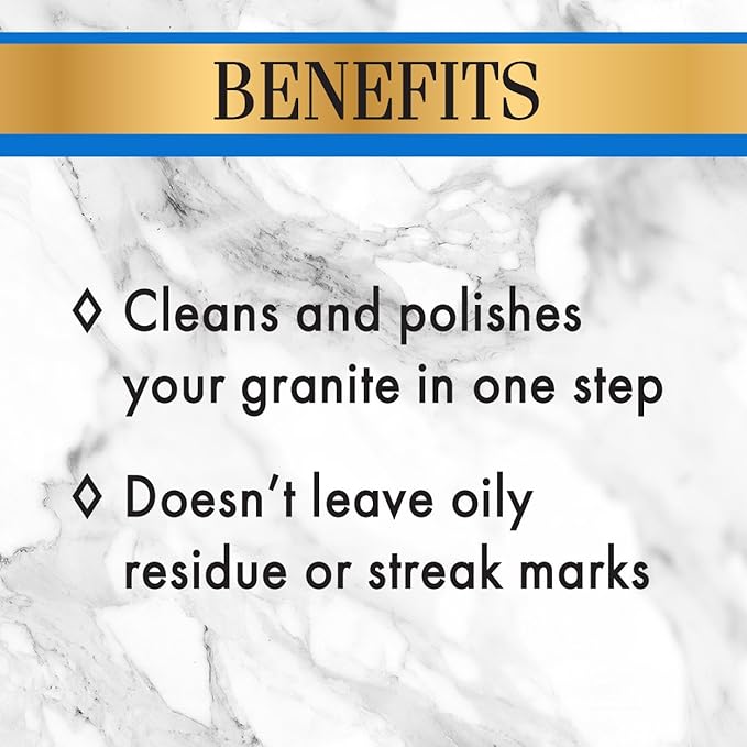 Stone Care International Daily Cleaner/Polish & Sealer Stone Care Kit for Granite, Quartz, Quartzite, Limestone Countertops - No residue, Superior Protection