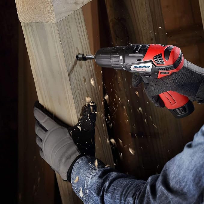 ACDelco ARI12105-K5 G12 Series 12V Cordless Li-ion 3/8” 2-Speed Drill Driver & ¼” Impact Driver Combo Tool Kit
