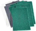 Heavy-Duty Scouring Pads Reusable Household Scrub Pads Non-Scratch Scrub Sponges，Black&White&Green