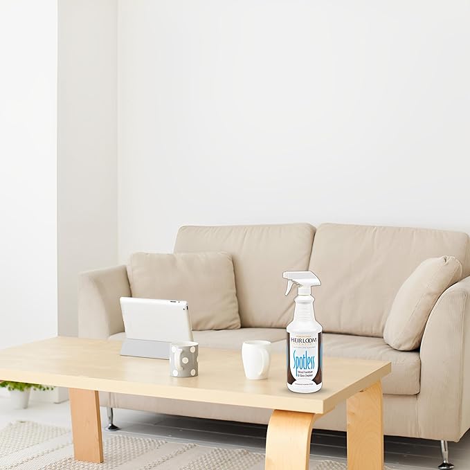 Heirloom Essentials Spotless Multisurface Cleaner Spray - Wood Cleaner Spray - Wood Furniture Cleaner & Glass Cleaner - Natural Window Cleaning Spray - Natural Wood Cleaner & Other Surfaces (32 oz)